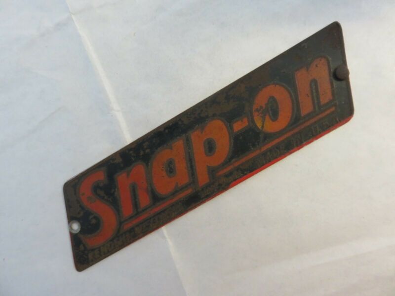 Snap On Tools Vintage Underlined Tool Box Emblem FREE SHIPPING
