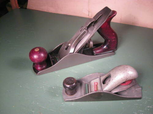 OLD USED VINTAGE TOOLS WOODWORKING PLANES 2 SIZES STANLEY ECLIPSE