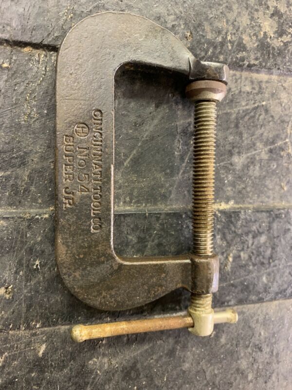 Vintage Cincinnati Tool Co No 54 Super Jr Steel C Clamp