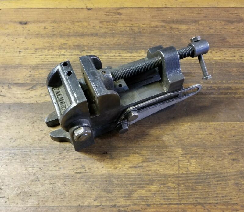 VINTAGE Machinist Angle VISE • Drill Vise Metal Milling Cutting Lathe