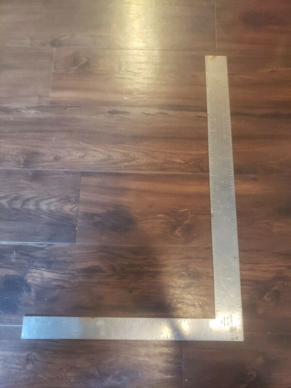 Vintage Stanley 5000 Carpenters Square Framing Square 24 x 16 Nice