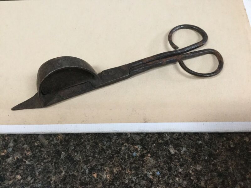Antique Primitive Iron Candle Snuffer & Wick Trimmer