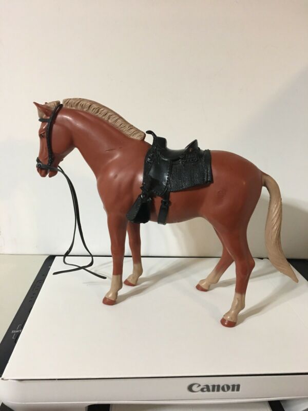 Marx Johnny West Horse 1967 with saddle see description -- Antique ...