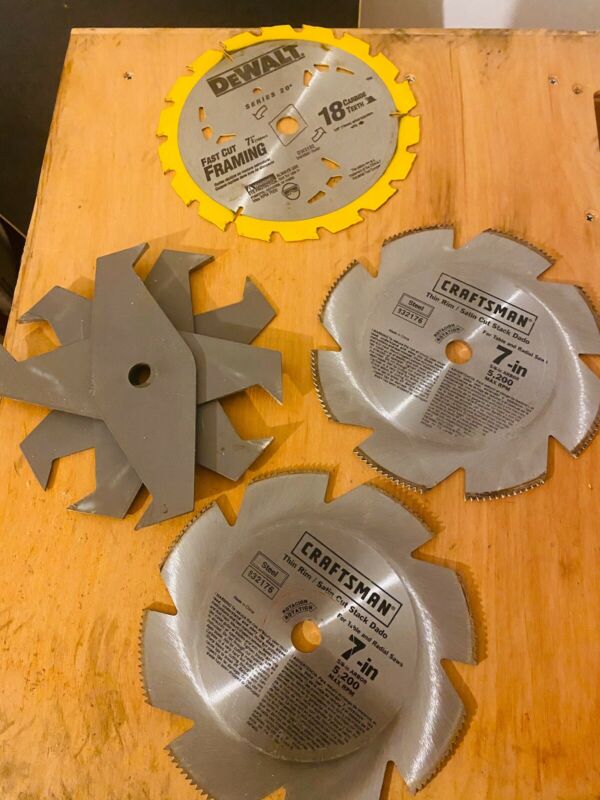 932176 Vintage Sears Craftsman Dado Stack Table Saw Blades, PLUS