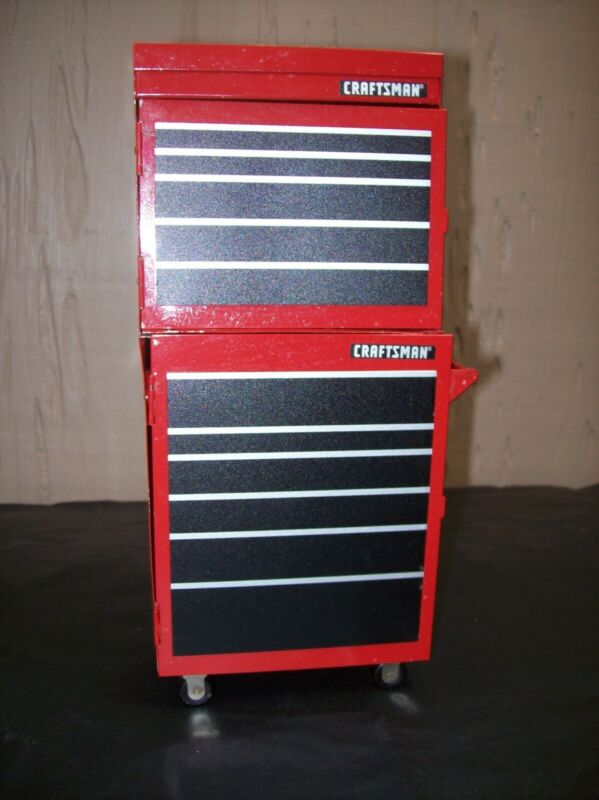 sears craftsman red metal miniture toy tool chest 1999 milennium