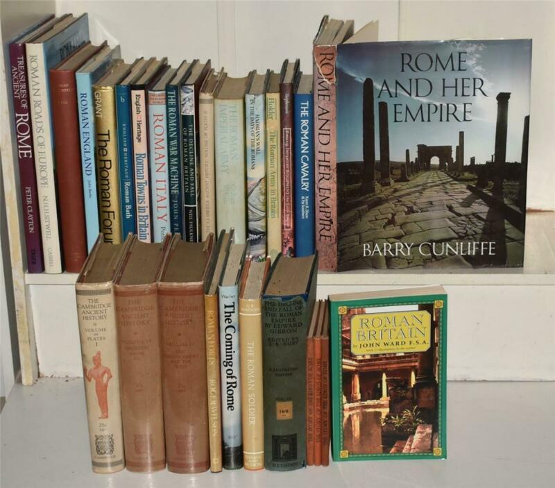 Collection of 28 Books ROMAN HISTORY Rome Archaeology Empire Britain 1914 Antique Price Guide