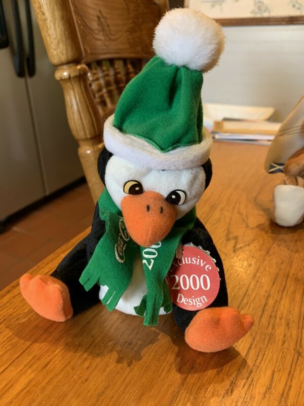 coca cola penguin plush