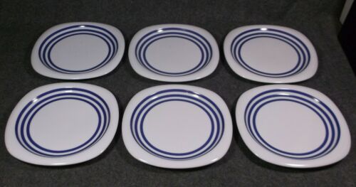 LOT OF 6 ROSENTHAL STUDIO LINE CONCEPT 3 PLATES 6 INCHES SQUARE