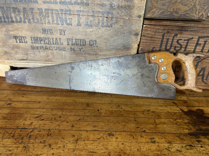 A109 Vintage E.C. ATKINS Hand Saw Antique Price Guide Details Page