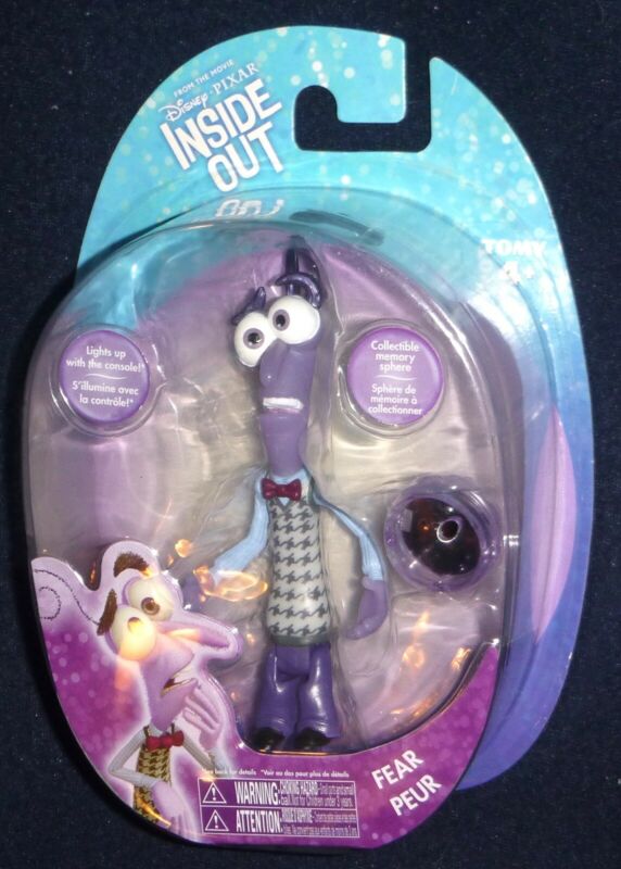 Disney Pixar Inside Out FEAR Tomy 4” figure NIP with memory sphere ...