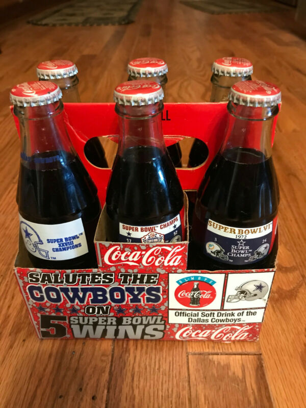 Dallas Cowboys Super Bowl Champs 1972,1978, 1993,1994,1996 Coca Cola ...