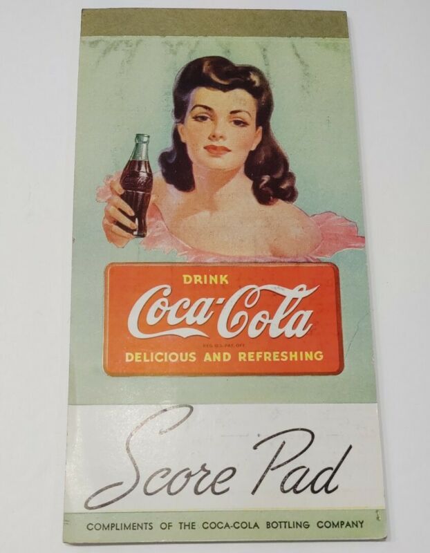 vintage-drink-coca-cola-bridge-score-pads-1940-s-delicious-and-refreshing-antique-price
