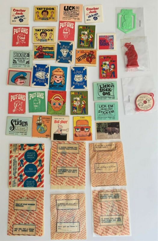 Vintage Cracker Jack Prizes Lot (38 pcs) Antique Price Guide Details