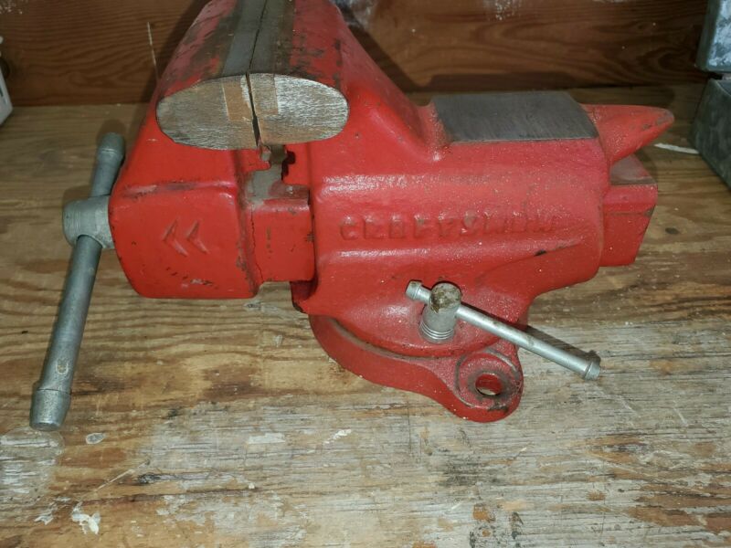 Vintage Craftsman Swivel Bench Vise 50651801 3.5" Jaws Anvil Machinist