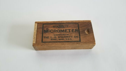 Starrett wooden box Clearance