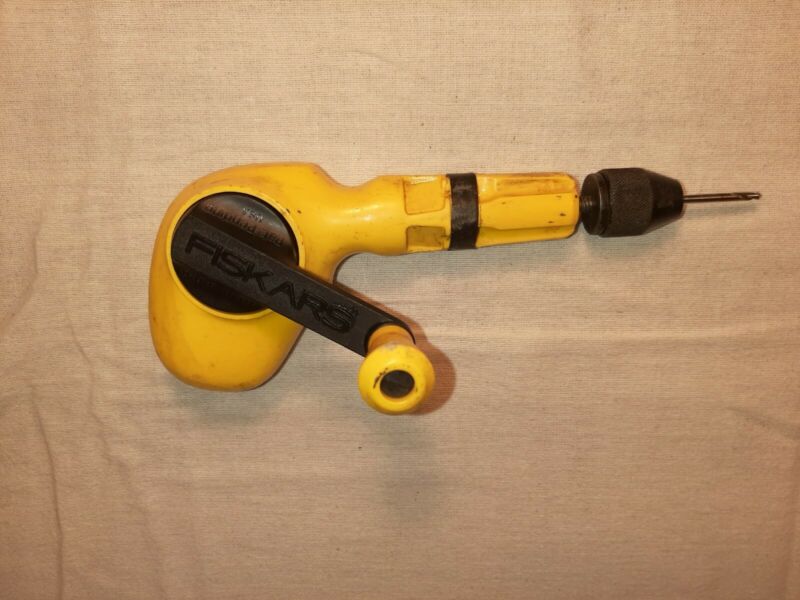 Vtg Screwball Black Yellow Hand Screw Bit Driver Drill Manual Rotary