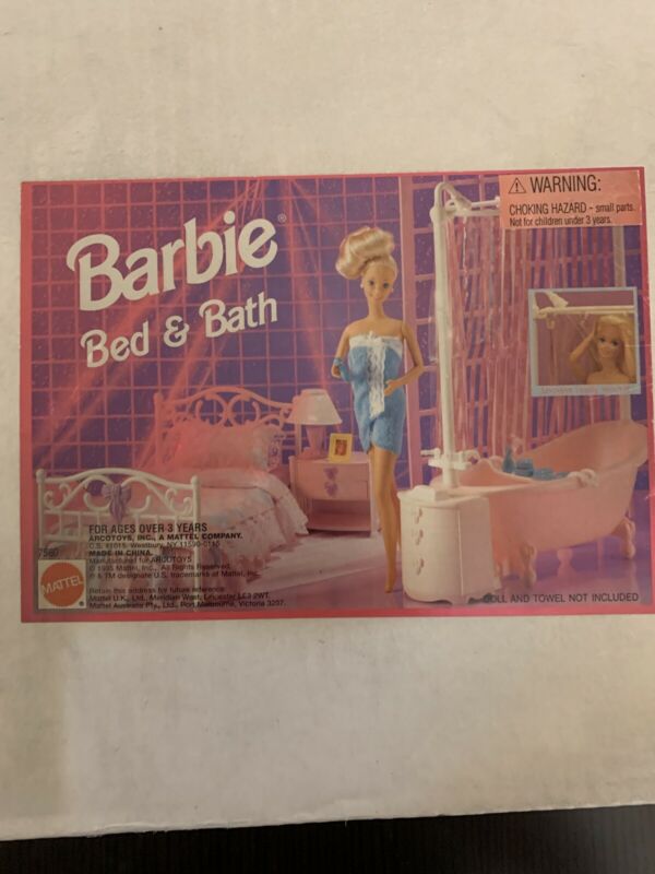 1995 VINTAGE BARBIE BED & BATH Set -- Antique Price Guide Details Page