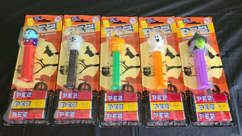 PEZ Candy & Dispenser - 2017 Halloween Complete Set of 5 - NEW sealed ...
