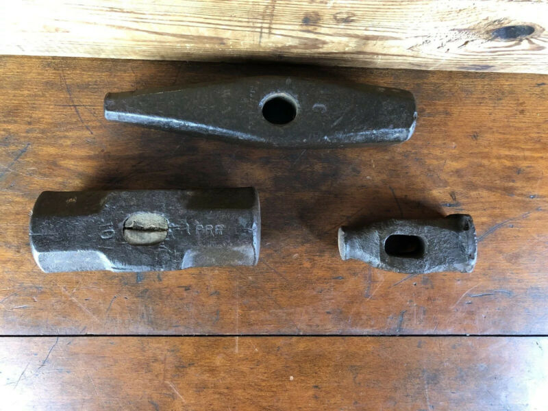 FJ42 Antique Vintage Hammer Head Lot old antique tool Blacksmith