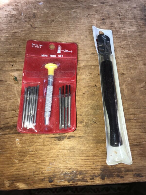 Red Devil Glass Cutter No. 7 And Moody Mini Tool Set 110119 Antique