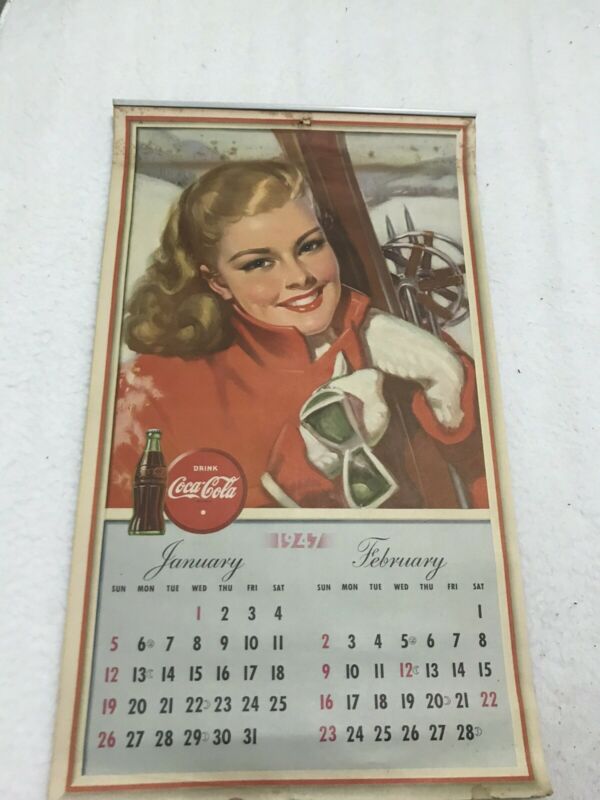 Coca Cola Calendar 1947 Antique Price Guide Details Page