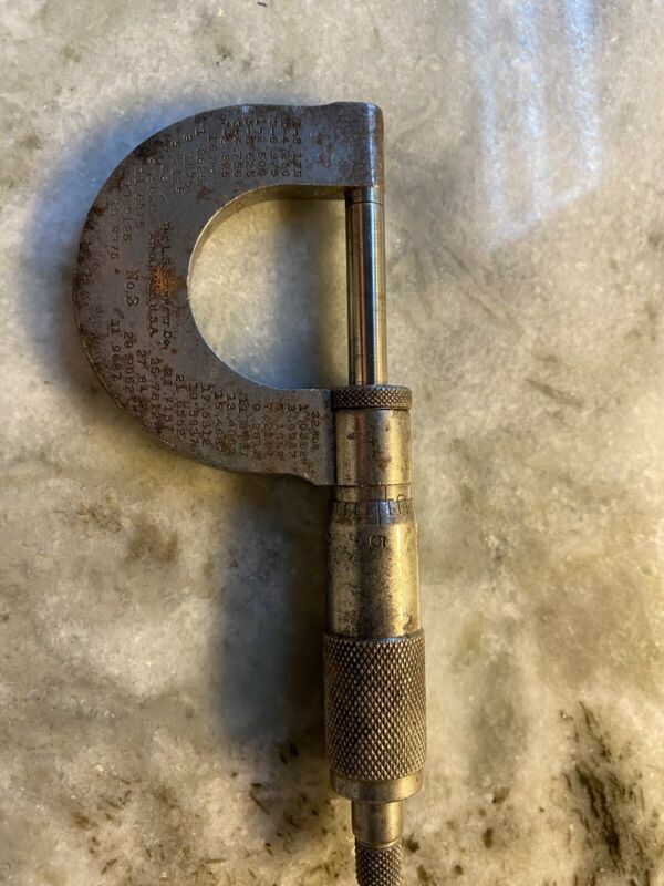 Vintage Starrett Number 3 USA Micrometer 01" U.S.A. Machinists Tool
