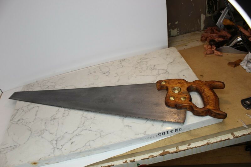 Antique Disston D-7 8 Tpi 26 Inch Crosscut Hand Saw Sharp Good User ...