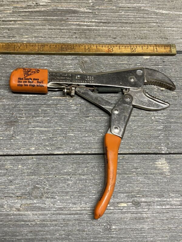 Vintage Lever Wrench Adjustable Locking Pliers No. 6 Vise Grips Antique Price Guide Details Page