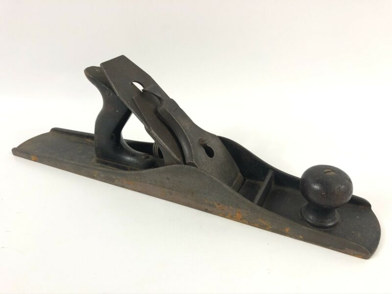 Vintage Fulton Hand Wood Plane 17 1/2" Large Corrugated Base Antique