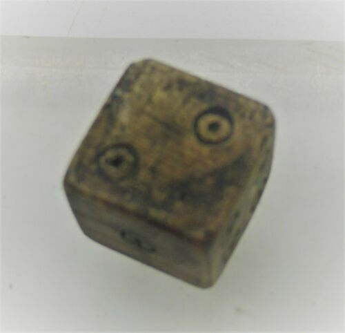 CIRCA 200 - 300 AD ANCIENT ROMAN B0NE CARVED GAMING DICE ASTRAGALUS ...