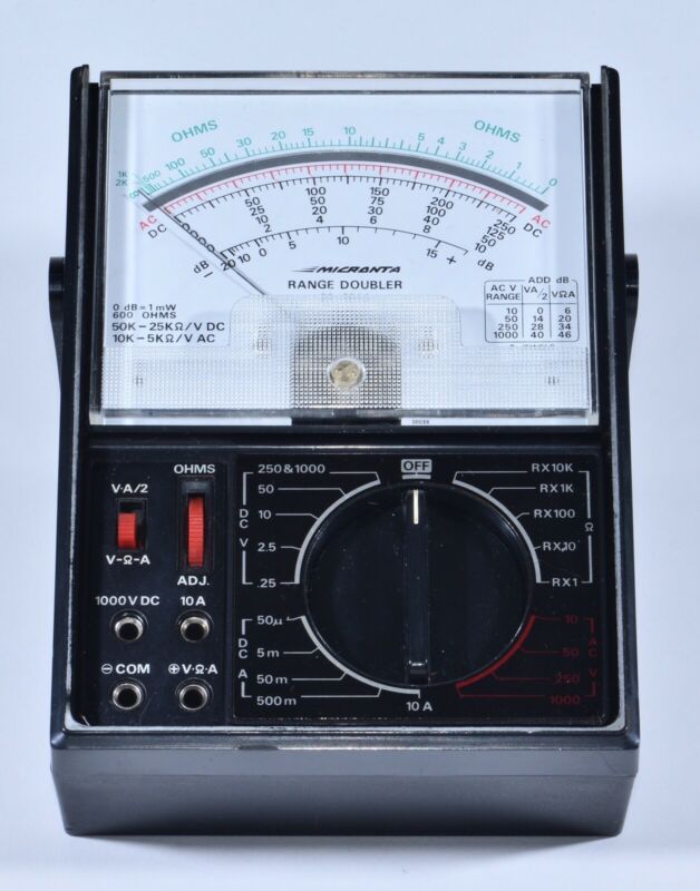 Radio Shack Micronta Range Doubler Multitester VOM Multimeter 22204A