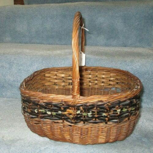 Antique Hand Woven Market Basket Painted Antique Price Guide Details