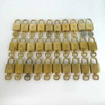 Authentic LOUIS VUITTON 30 pieces set Padlock brass[Used] -- Antique Price Guide Details Page