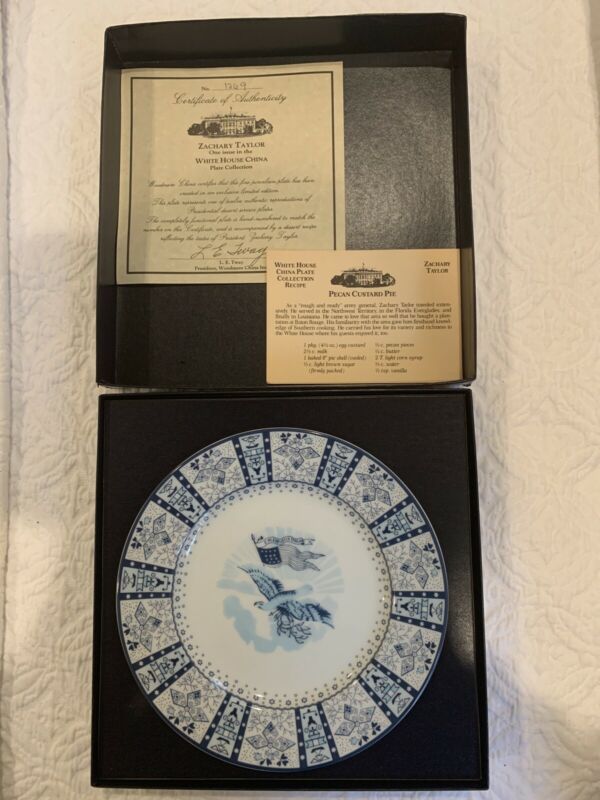 Woodmere China Zachary Taylor White House Dessert Collection Plate No 1269 Antique Price