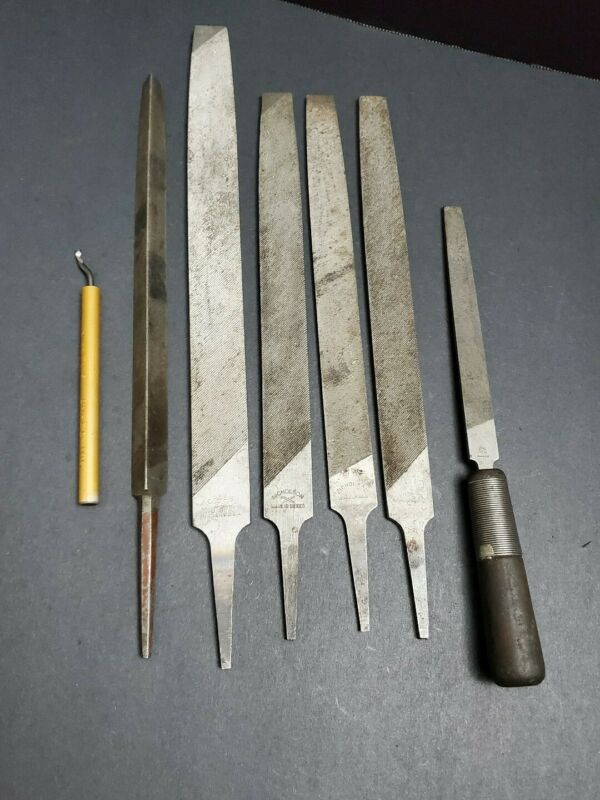 Lot of Files Nicholson USA Simonds Grobet Lathe 2nd Cut Bastard