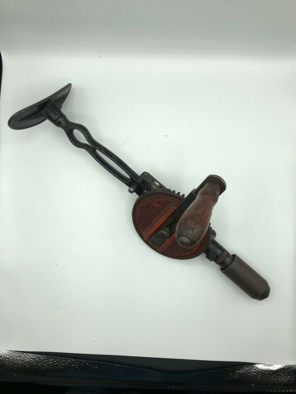 Vintage MILLER FALLS No. 118 Bubble Level Shoulder Breast Brace Hand Drill USA Antique Price