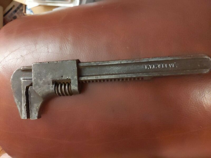 Vtg Fairmount Cleve 9" Adjustable Monkey Wrench Automotive USA Original
