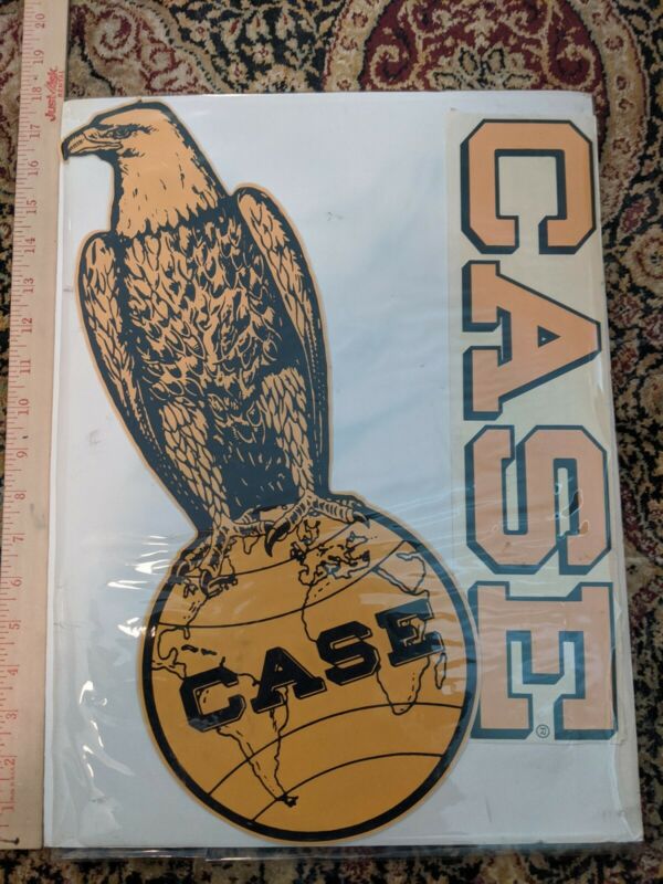 Rare Vintage JI Case Eagle Decals/Stickers 18" tall! Farmer Trucker