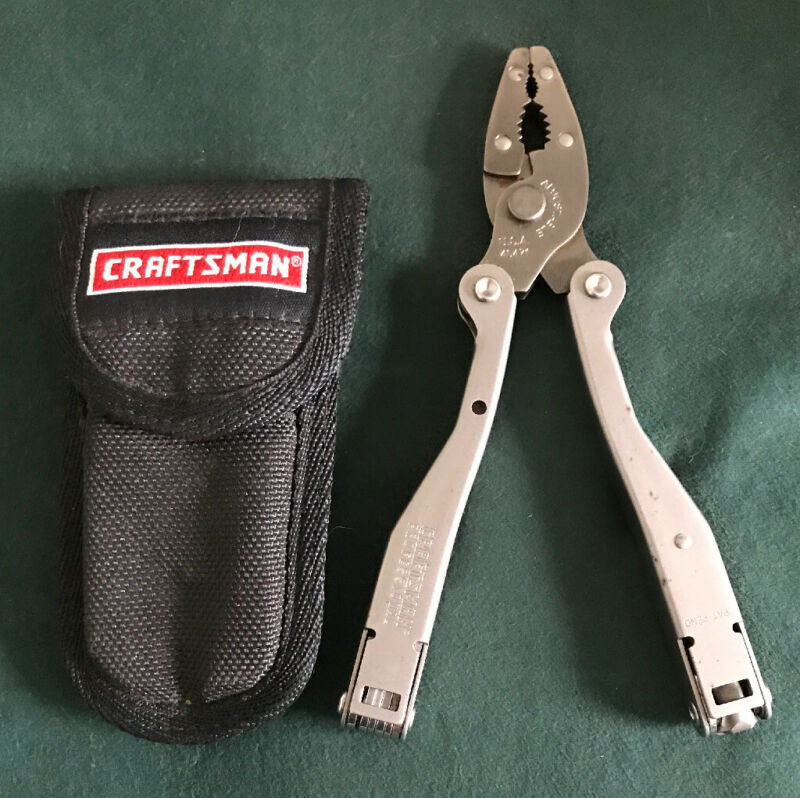 Craftsman USA Vintage 45471 Professional Multi Tool 8 Blades Nice