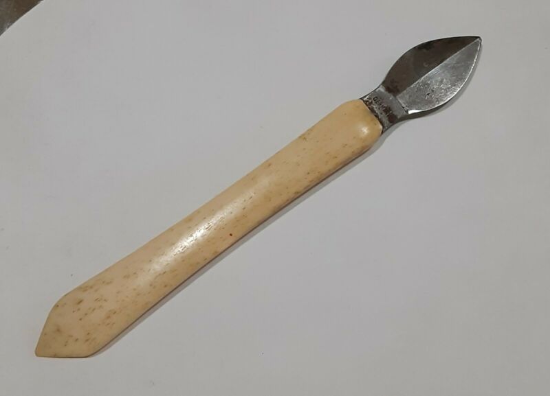 Antique Bloodletting Device Tool Bone Handle, Germany with Maker Mark