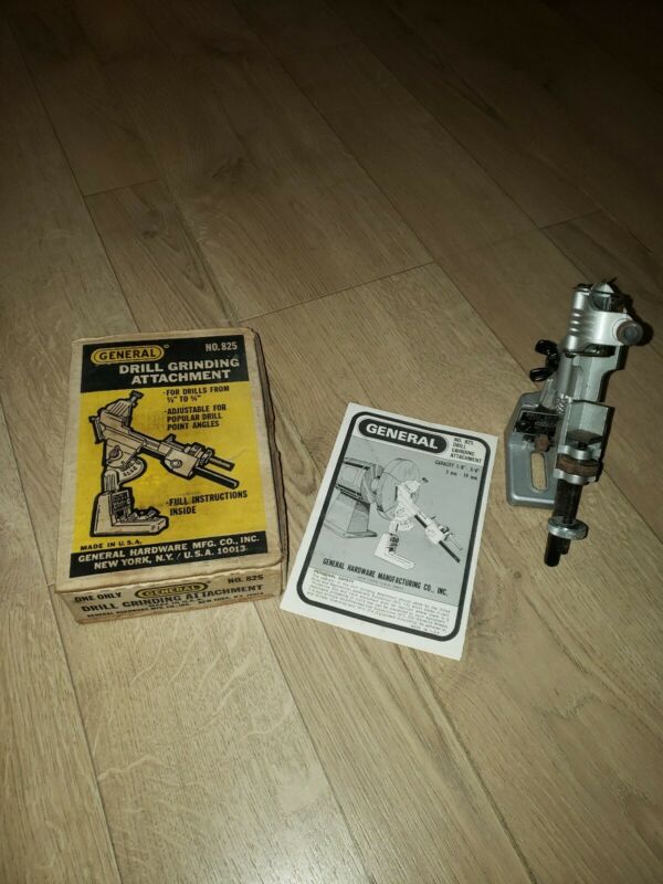 Vintage General Drill Grinding Attachment (Sharpener) No 825 With