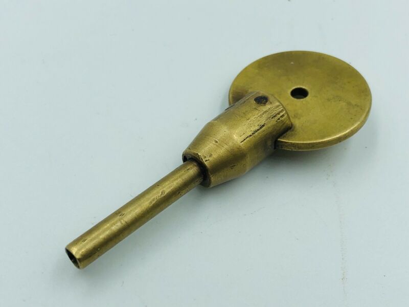 Marine Chronometer Clock Brass Winding Key Maritime Parts Antique