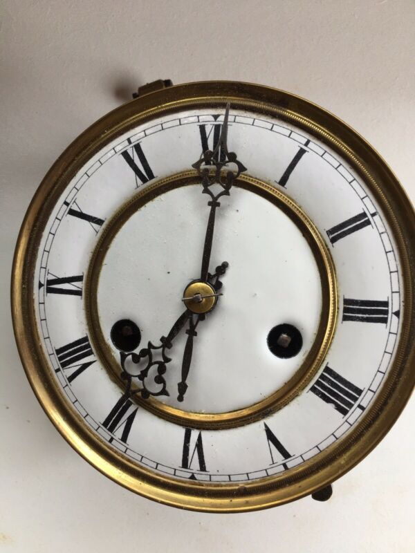 Antique German Vienna Working Wall Clock Movement C/W Pendulum