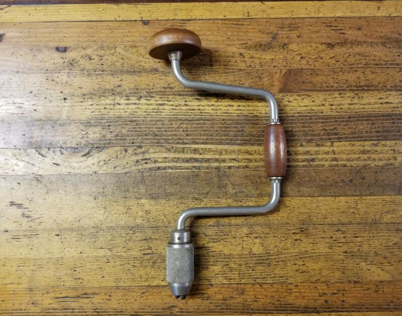 VINTAGE TOOLS Hand Drill Auger Bit Brace STEELCRAFT Woodworking Antique Tools Antique Price
