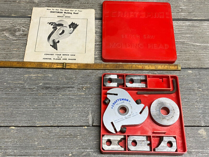 Vintage Craftsman Table Saw Molding Head Cutters Shapers Jointer