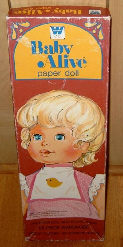 BABY ALIVE PAPER DOLL 1973, 1975 GENERAL MILLS FUN GROUP ORIGINAL BOX