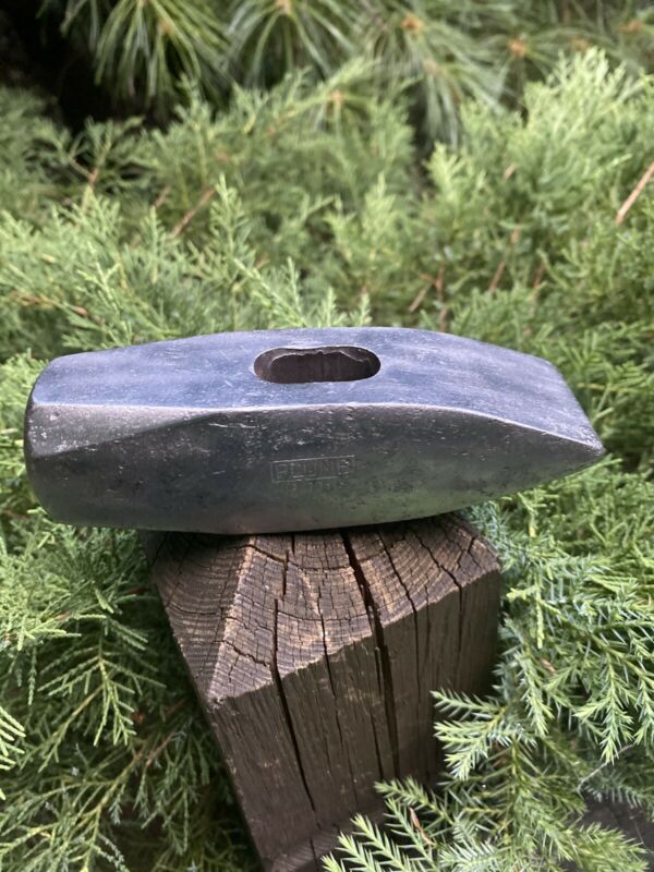 Vintage PLUMB U.S.A. 3 lb. Blacksmith Cross Peen Hammer Head USA