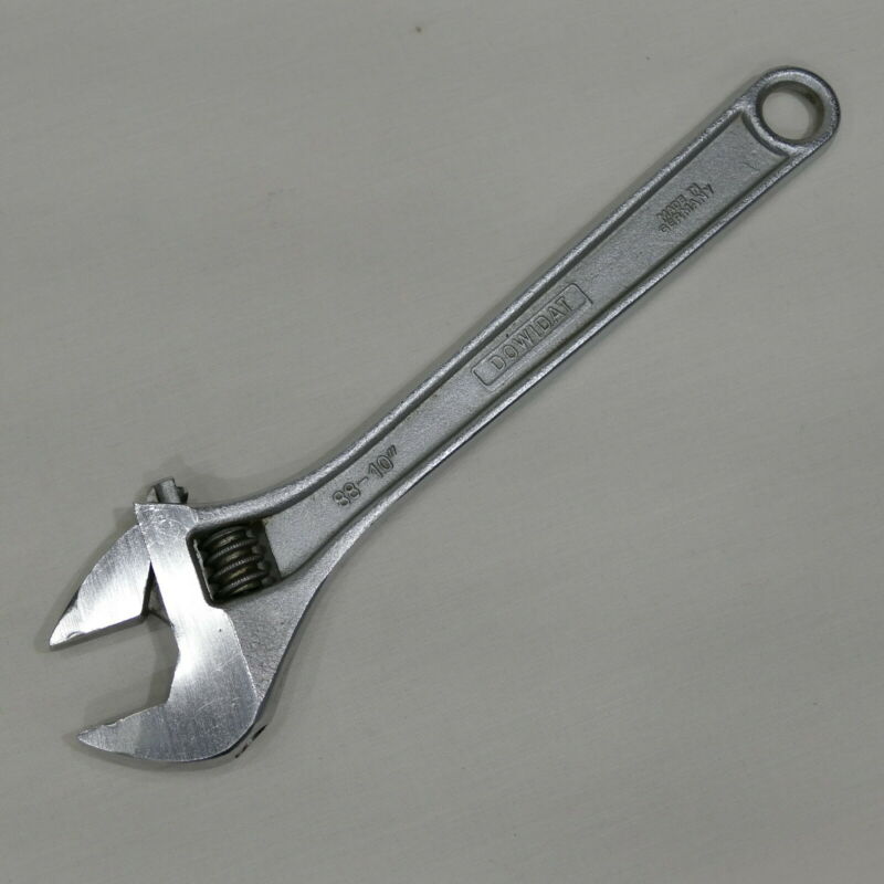 Vintage Dowidat 88 10" Adjustable Wrench Made in Germany VGC Antique Price Guide Details Page