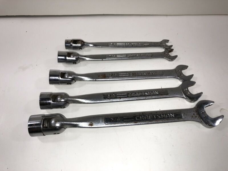5 Vintage Craftsman Combination Socket Open End Wrench Set Antique Price Guide Details Page