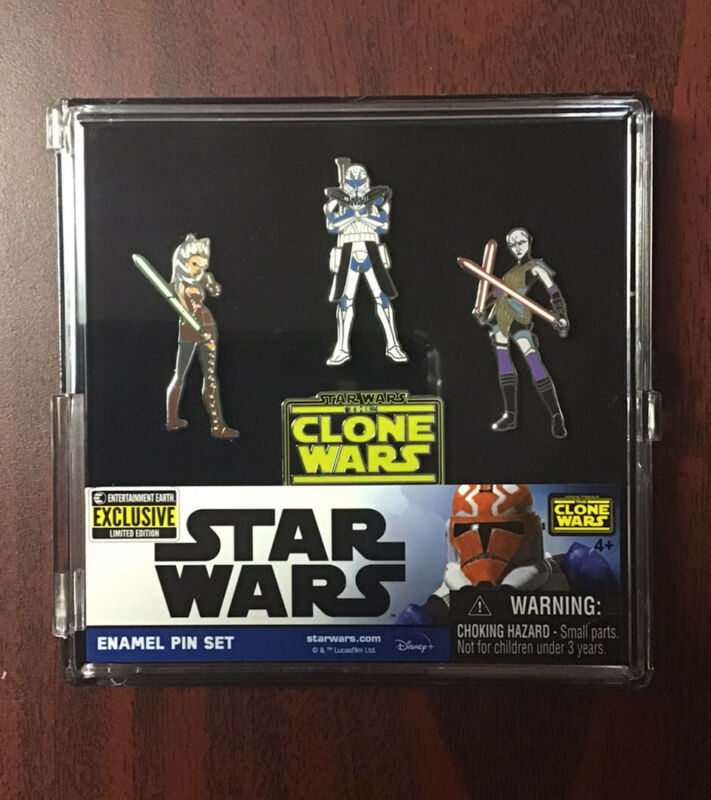 Star Wars Clone Wars Enamel Pin Set Entertainment Earth Exclusive SDCC